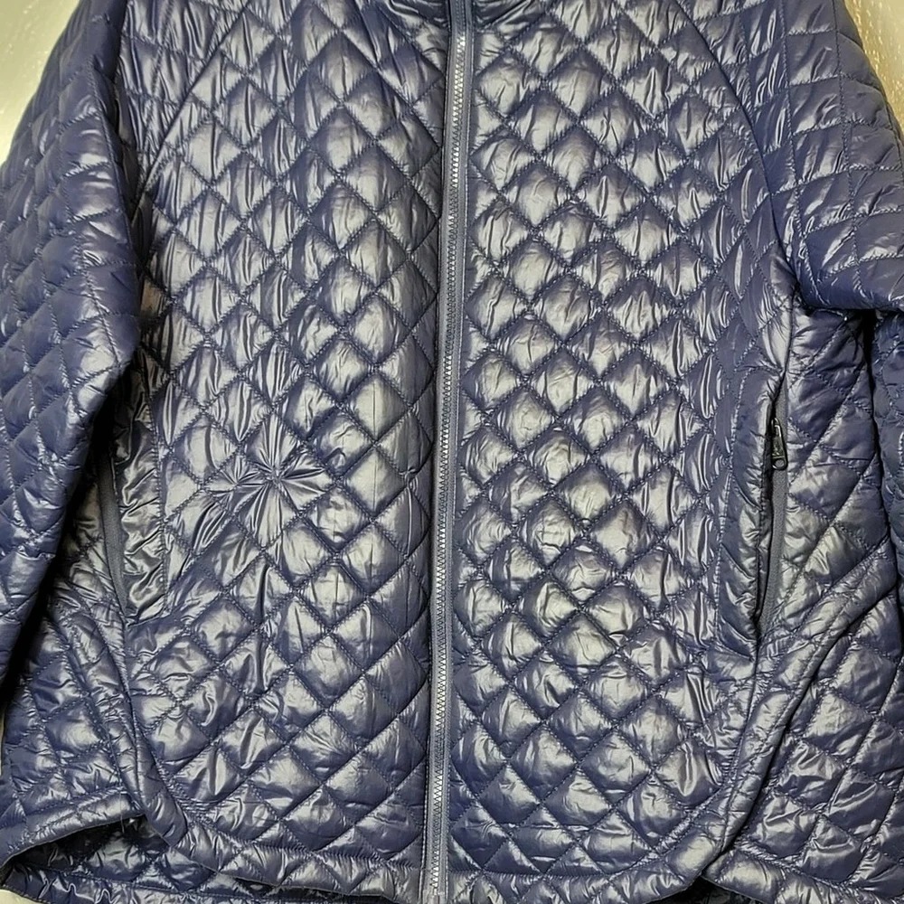 Sam Edelman Puffer Jacket Full Zip Pockets Size XL Quilted Hi Low Puffer Jacket - Picture 7 of 10